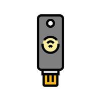 key nfc technology color icon illustration vector