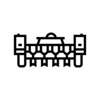 seed planting robot harvests line icon illustration vector