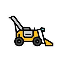 robotic loader robot harvests color icon illustration vector