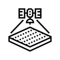 satellite for field mapping line icon illustration vector