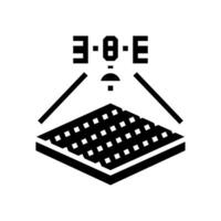 satellite for field mapping glyph icon illustration vector