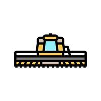 harvesting machine agri tech color icon illustration vector