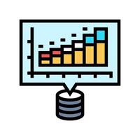 analytics chart big data color icon illustration vector
