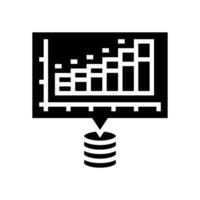 analytics chart big data glyph icon illustration vector