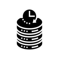 real time stream big data glyph icon illustration vector