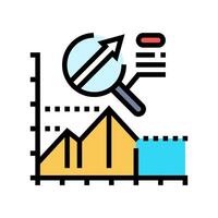 predictive analytics big data color icon illustration vector
