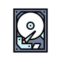storage disks big data color icon illustration vector