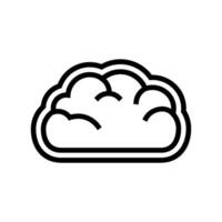 cloud computing line icon illustration vector