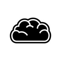 cloud computing glyph icon illustration vector