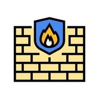 firewall cloud computing color icon illustration vector