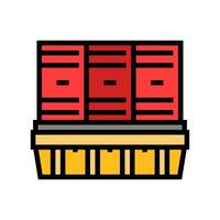 spill containment injury prevention color icon illustration vector