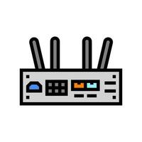 iot gateway data center color icon illustration vector