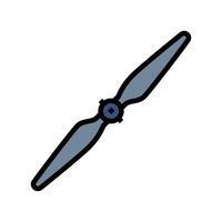 propeller unmanned aerial vehicle color icon illustration vector