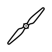 propeller unmanned aerial vehicle line icon illustration vector
