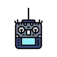 remote control aerial vehicle color icon illustration vector