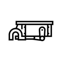 payload attachment unmanned aerial vehicle line icon illustration vector