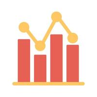 Bar Chart Icon Design vector