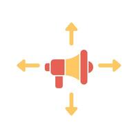 Ad Campaign Icon Design vector