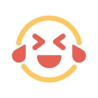Face with Tears of Joy Icon Design vector