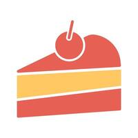 Cake Slice Icon Design vector