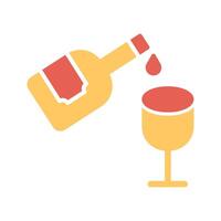 Wine Pouring Icon Design vector