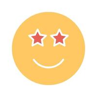 Star-Struck Icon Design vector