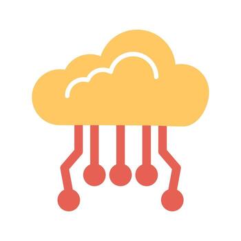 Cloud Computing Icon Design vector