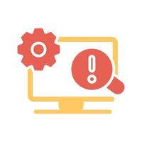 Troubleshooting Icon Design vector