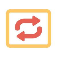 Repeat Button Icon Design vector