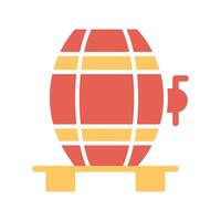 Wine Cask Icon Design vector