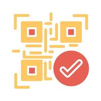 Barcode Verification Icon Design vector