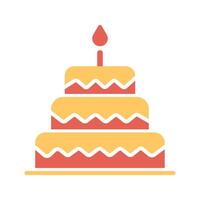 Cake Topper Icon Design vector