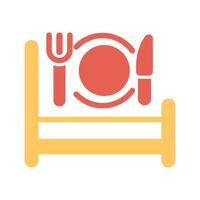 Breakfast in Bed Icon Design vector