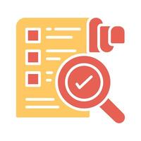 Profile Evaluation Icon Design vector