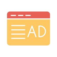 Ad Placement Icon Design vector