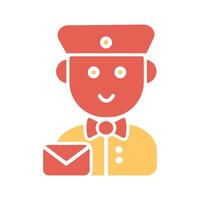 Mail Carrier Icon Design vector
