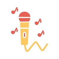 Karaoke Icon Design vector