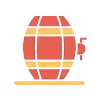 Wine Barrel Rack Icon Design vector