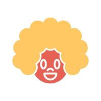 Clown Face Icon Design vector