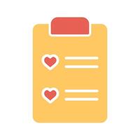 Wishlist Icon Design vector