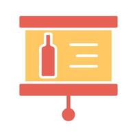 Wine Presentation Icon Design vector