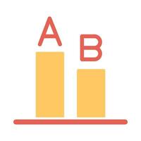 AB Testing Icon Design vector