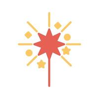 Sparklers Icon Design vector