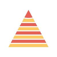 Pyramid Graph Icon Design vector