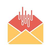 Mail Sorting Icon Design vector