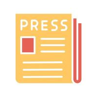 Press Release Icon Design vector