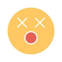 Dizzy Face Icon Design vector