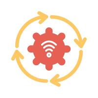 Automated Process Icon Design vector