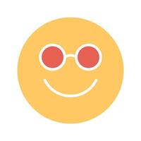 Nerd Face Icon Design vector