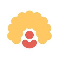 Clown Wig Icon Design vector